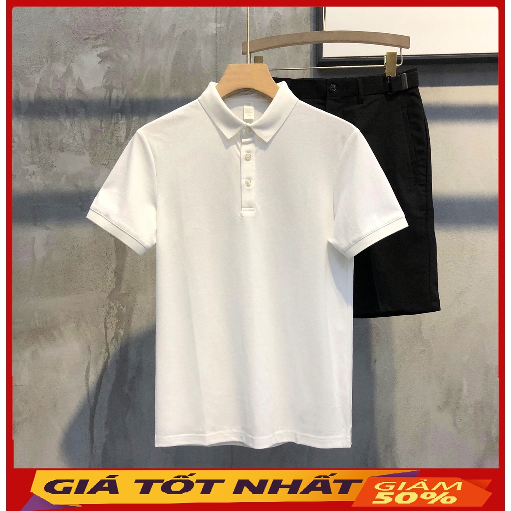 Áo Polo Nam cổ bẻ LUDMAN thun basic cộc tay vải cá sấu cotton phong cách trẻ trung chuẩn form nhiều màu | BigBuy360 - bigbuy360.vn