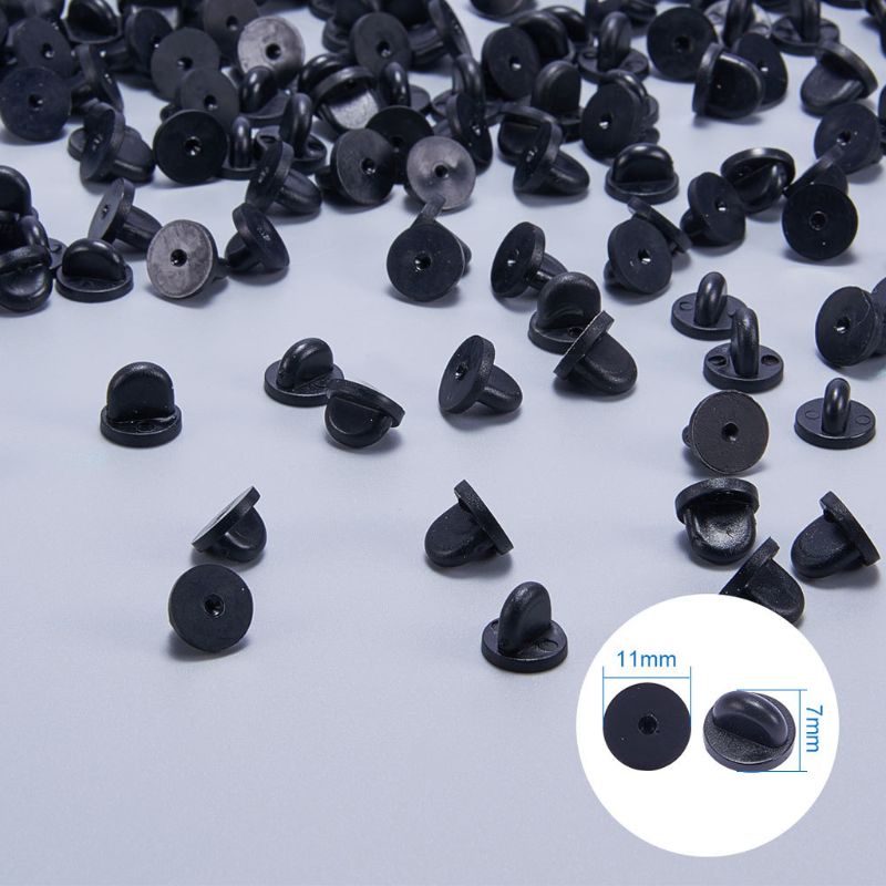 Set 200 Ghim Cài Giữ Cố Định Ghim Cà Vạt Bằng Cao Su PVC Thoải Mái