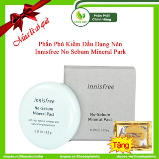 Phấn Phủ Kiềm Dầu Dạng Nén INNISFREE No Sebum Mineral Park 8.5g - Chính Hãng