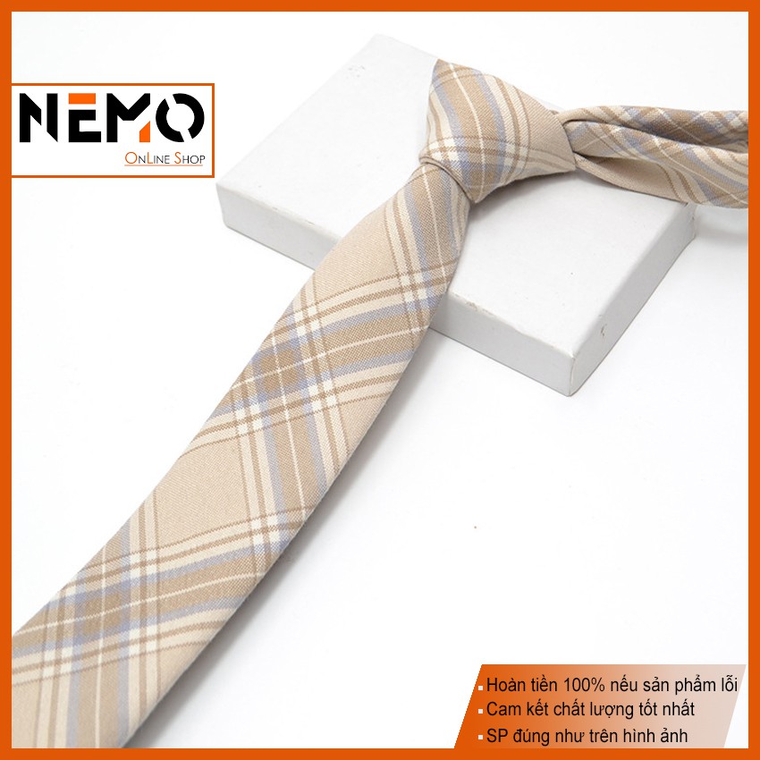 [💥 Mẫu Mới ❤️] Cà Vạt Nam tre trung sang trong 6cm, chất liệu cotton pha lụa bền đẹp