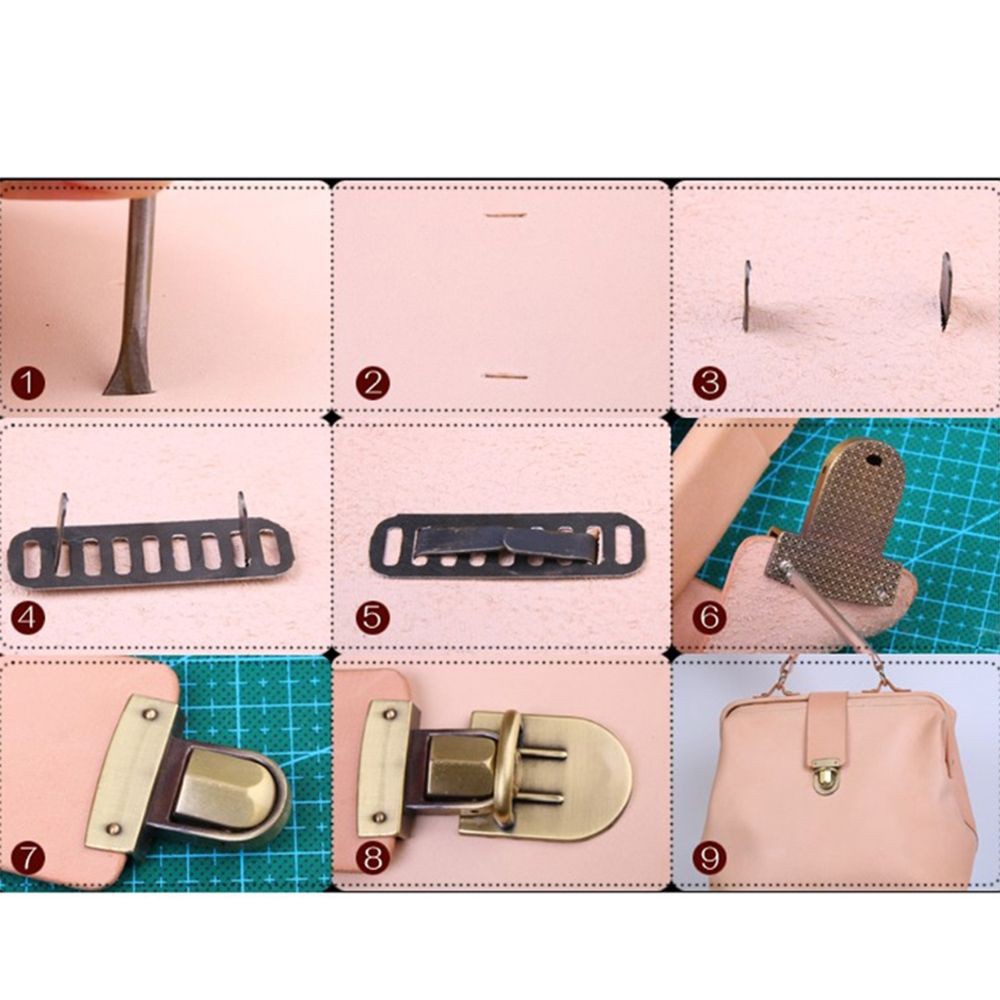 Hardware Handbag DIY Purse Bag Accessories Turn Lock