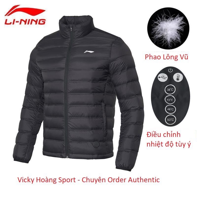 Áo phao lông vũ điều chỉnh nhiệt độ Lining chính hãng