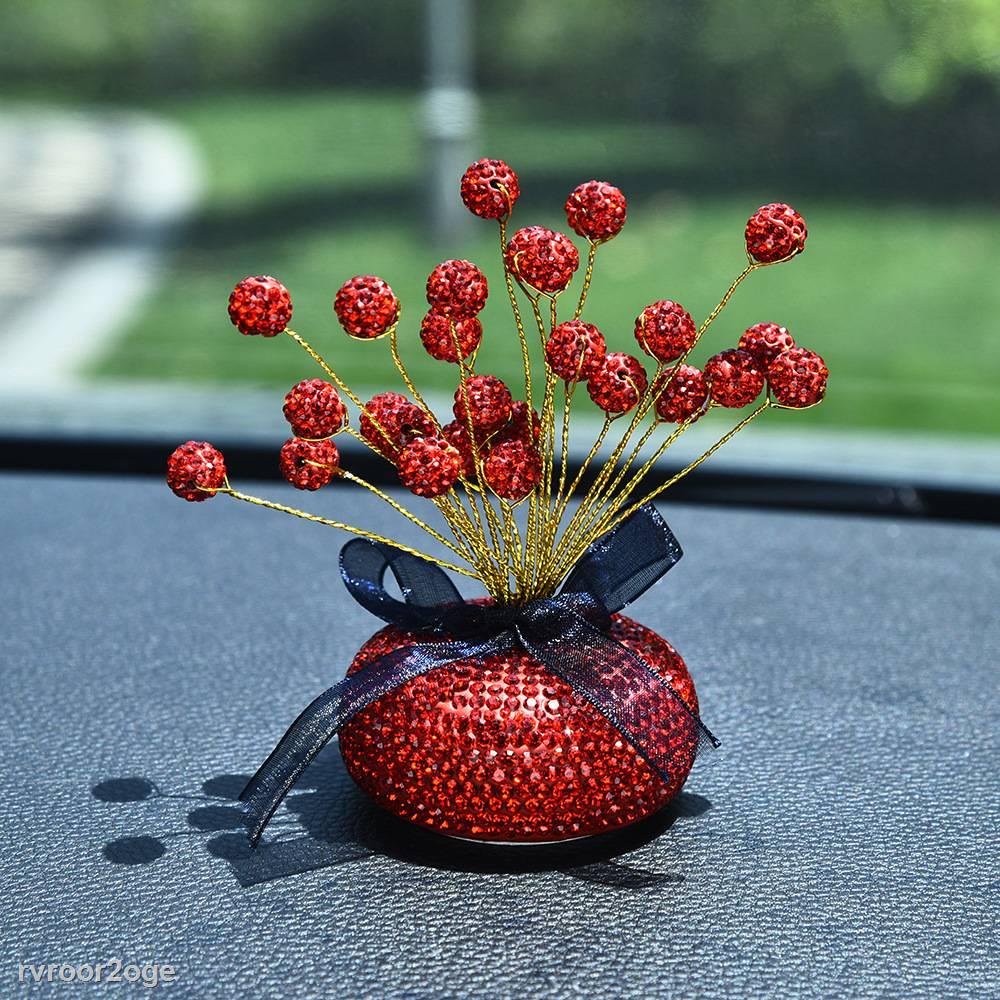 SALE Lọ hoa ánh sao đính đá lấp lánh sang trọng dùng để trang trí trên taplo xe ô tô