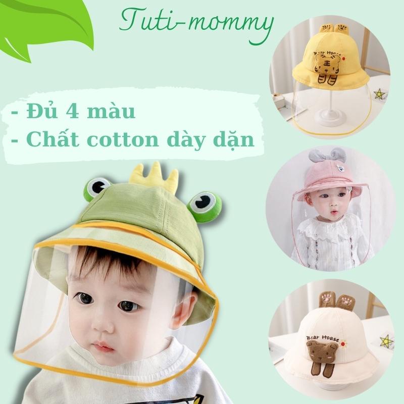 Mũ Che Giọt Bắn Cho Bé - Mũ Che Bụi Chắn Gió Cho Bé 1-3 tuổi