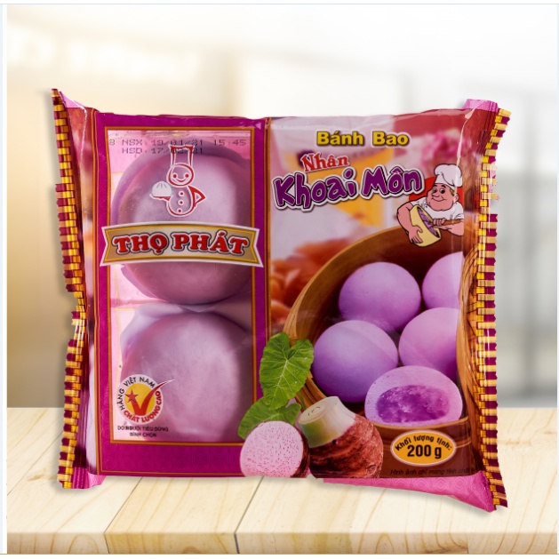 Bánh Bao Nhân Khoai Môn THỌ PHÁT FOOD 200gr