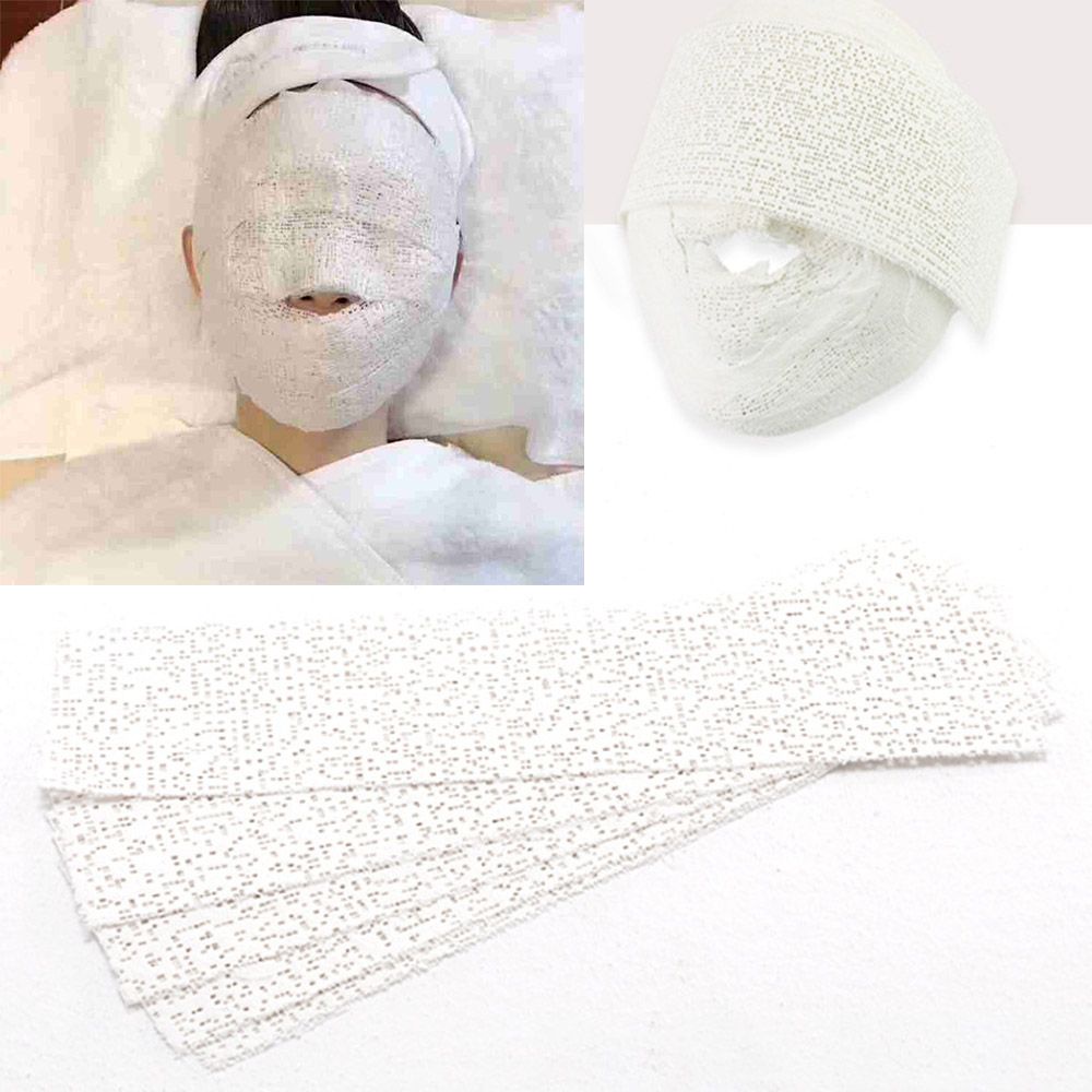 [Hàng mới về] 5 Miếng mặt nạ thạch cao nâng cơ mặt tạo hình chữ V tái tạo giữ ẩm làm căng da