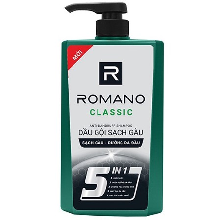 Dầu gội Romano hương nước hoa 650g Classic | Attitude | Force l Gentleman 650ml
