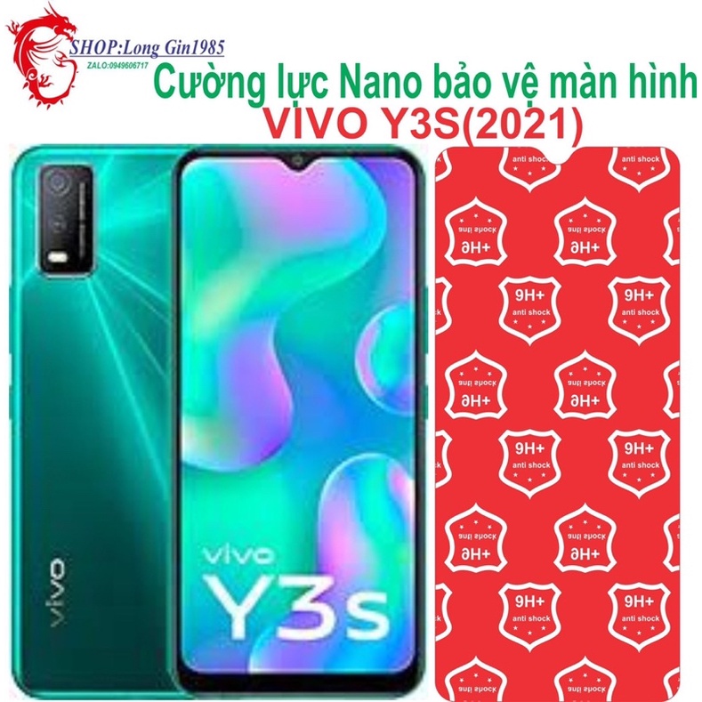 Vivo Y3S 2021 Cường lực Nano chống va đập chống trầy xước tốt