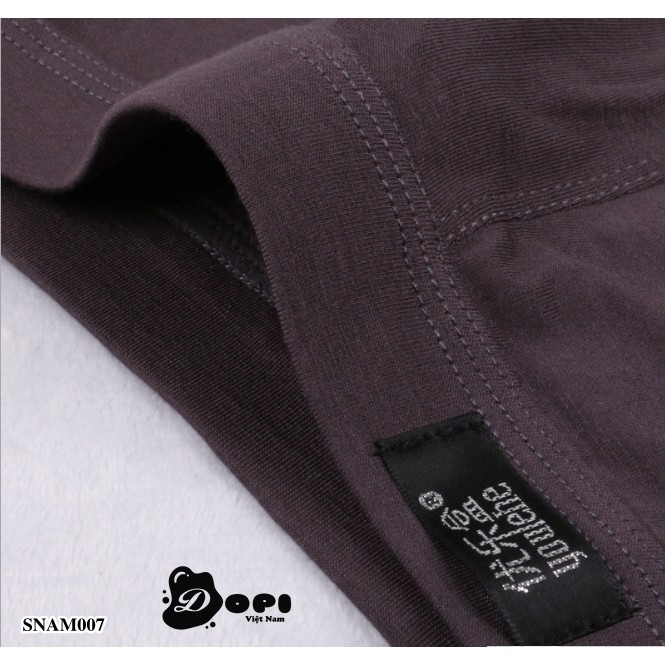 [Hộp 4 quần] Quần lót nam boxer SNAM007 sịp đùi nam cao cấp trơn