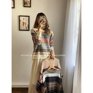 Áo len nữ thổ cẩm chất dày dặn , ảnh thật có chèn chữ, video quay thật