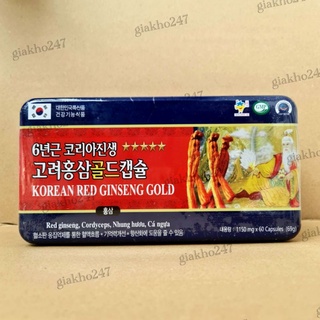 Viên bổ Korean Red Ginseng Extract Gold giúp bồi bổ cơ thể, ăn ngủ ngon, cho người suy nhược cơ thể
