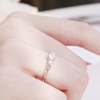 Cặp Nhẫn Cặp Đính Đá Mặt Trăng Tự Nhiên Đơn Giản C224