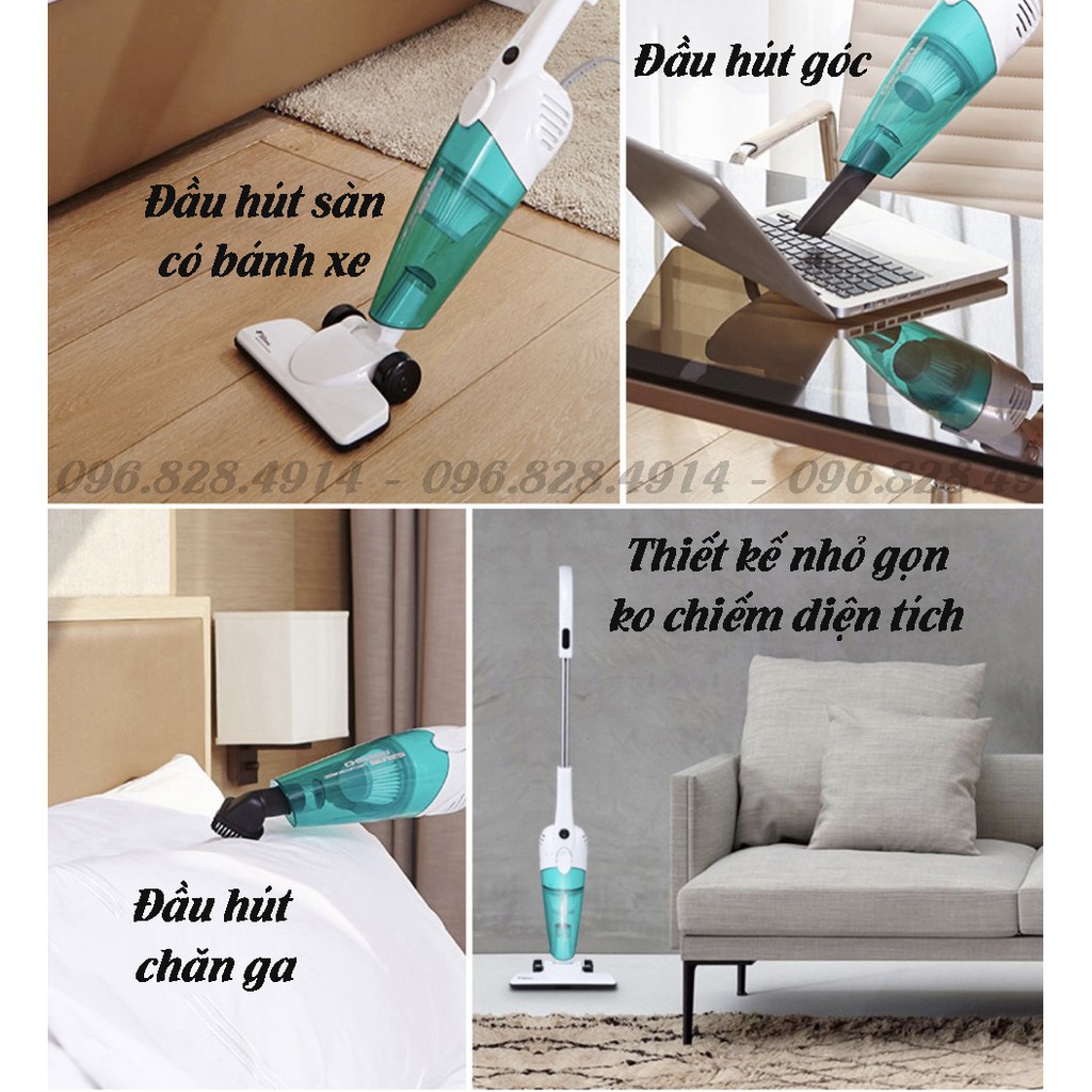 Máy Hút Bụi Cầm Tay Gia Đình Deerma DX118C Công Suất Lớn 600W Hút Sạch Bụi Bẩn Với 3 Đầu Hút - BH 6 Tháng | BigBuy360 - bigbuy360.vn