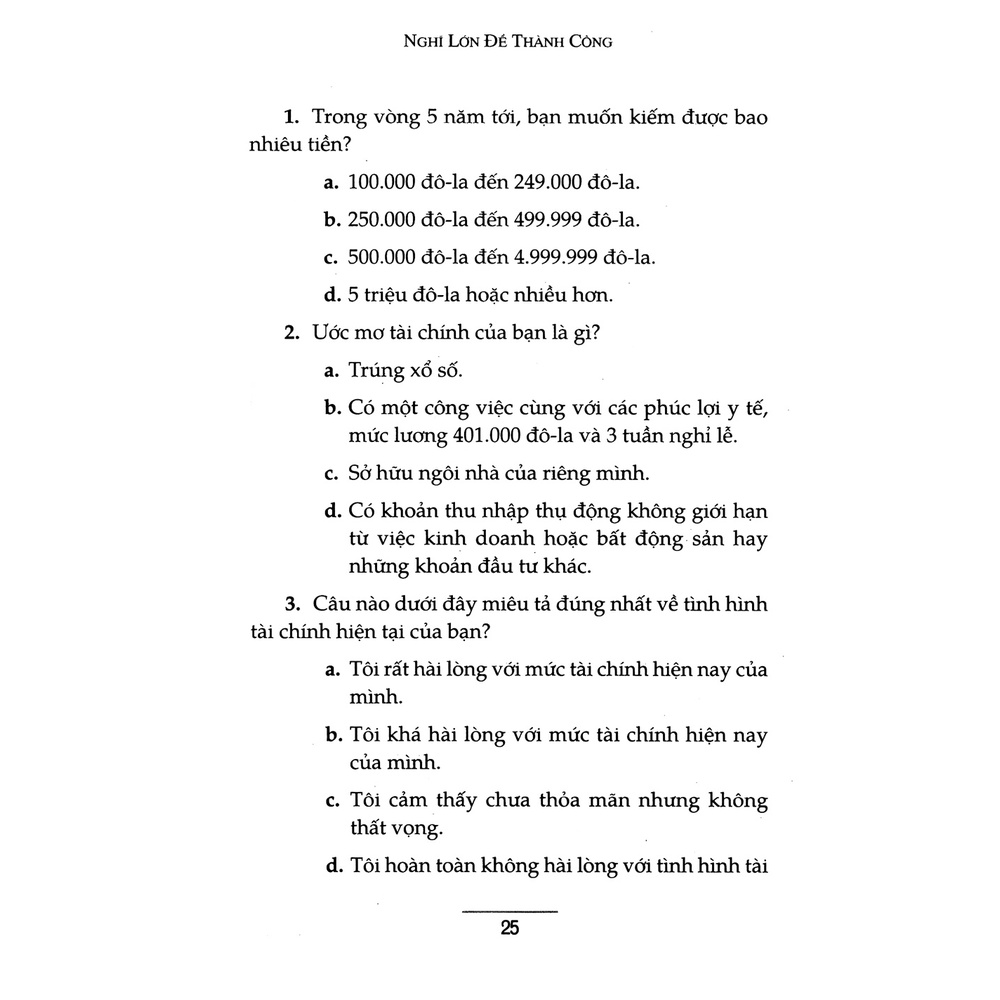 Sách - Nghĩ Lớn Để Thành Công (Firstnews)