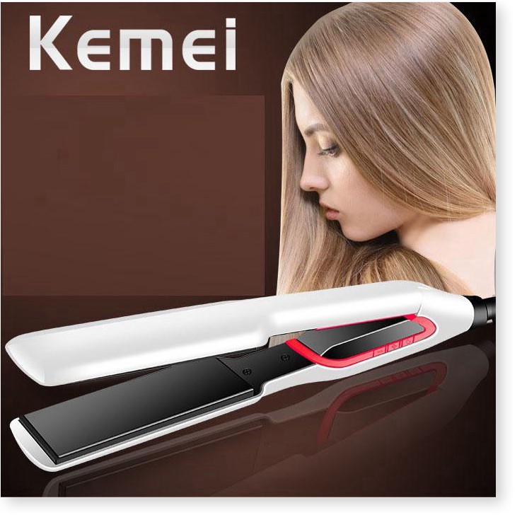 Máy làm tóc  👉BH 1 THÁNG 👈  Máy duỗi tóc Kemei KM-957 thiết kế tinh tế, chất liệu tốt, tay cầm vừa vặn, dễ dàng sử dụn