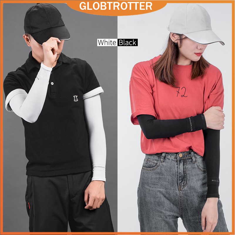 Globetrotter 1 ROCKBROS Cánh Tay Tay Xe Đạp Tay Đi Chạy UV Chống Nắng Ngoài Trời Nylon Aarm Tay Xe Đạp Tay