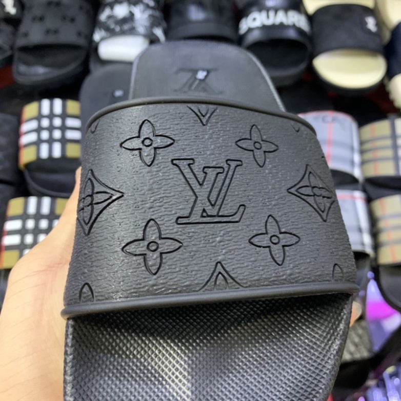 FREE SHIP  Dép Lê Cao Su Lv Nam Hoa Chữ Nổi