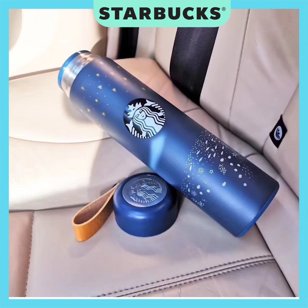 Bình giữ nhiệt chính hãng Starbucks Anniversary Ocean Blue⚡FREE SHIP⚡ Dung tích 500ml