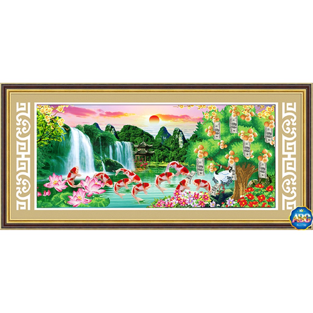 Tranh Đính Đá Phong Cảnh DF219