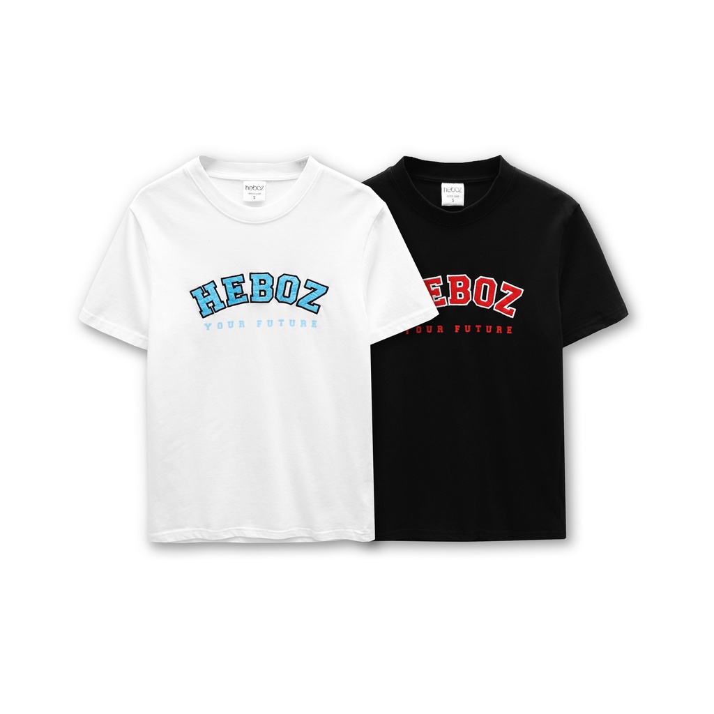 Áo thun nam HEBOZ YF 2 màu, form slimfit chất cotton 2 chiều cao cấp có thêu chữ mặt trước - 00001106
