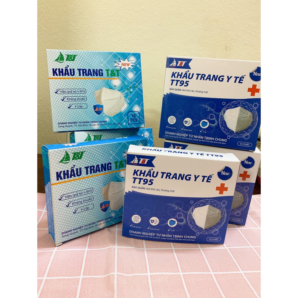 (Gói 10 Chiếc) Khẩu trang KN95 Tuấn Minh,  5 Lớp Kháng Khuẩn , Chống Bụi Mịn PM 2.5 Và Bệnh Đường Hô Hấp