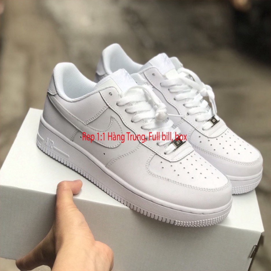 Giày af1 full trắng giày sneaker air force one bản trung 1/1 nam nữ full box bill đủ size