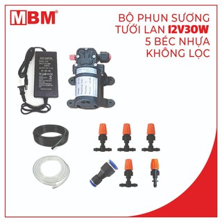 [HOT SALE]Bộ phun sương tưới lan 5 béc nhựa 30W không bình lọc - hỗ trợ kỹ thuật trọn đời