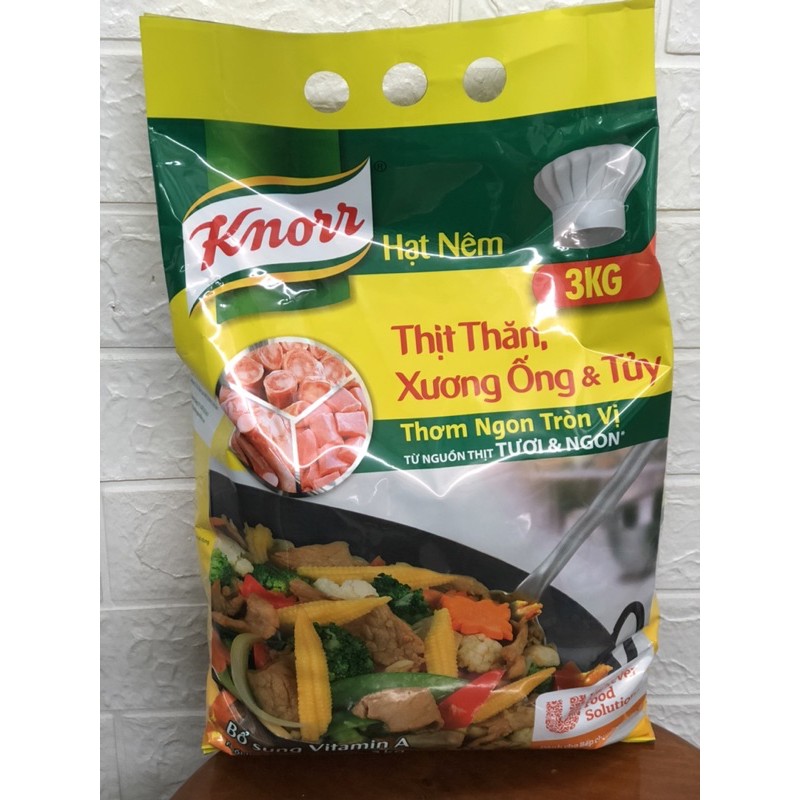 [GIÁ SỈ] HẠT NÊM 3KG KNORR - THỊT THĂN XƯƠNG ỐNG VÀ TỦY