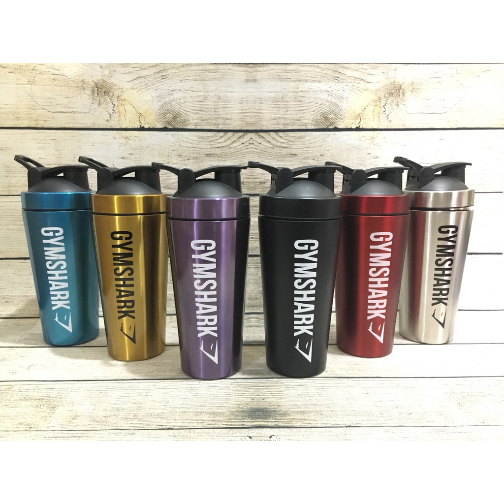 Bình Lắc Sữa Shaker Inox cốc Gymshark inox thể thao 900ml cực cool  - Chính hãng