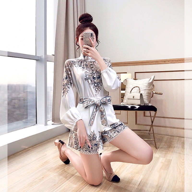 Set Đồ Ngắn Phong Cách Retro Thời Trang Cho Nữ