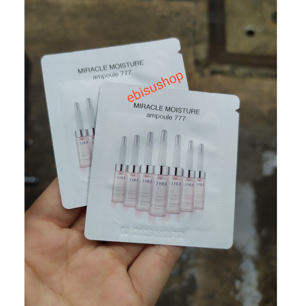 10 gói tinh dầu Dưỡng ẩm câp nước 777 Ohui Miracle Moisture Ampoule 777