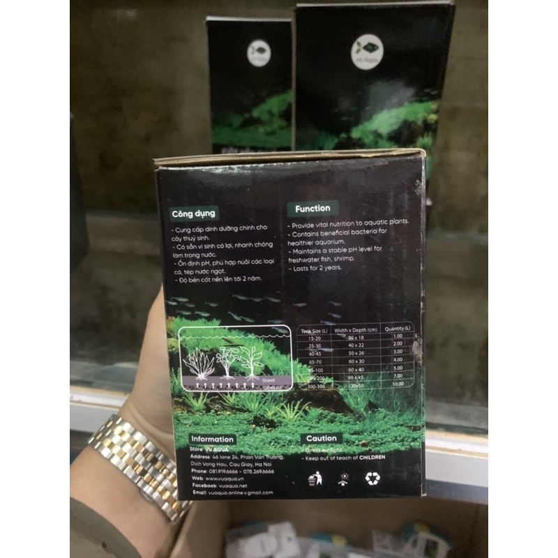 VŨ AQUA Cốt Nền Thuỷ Sinh Hộp 1 Lít
