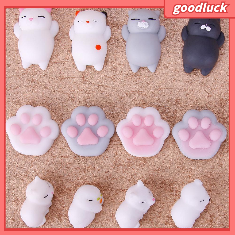 Đồ chơi mềm dẻo giảm stress hình chú mèo dễ thương