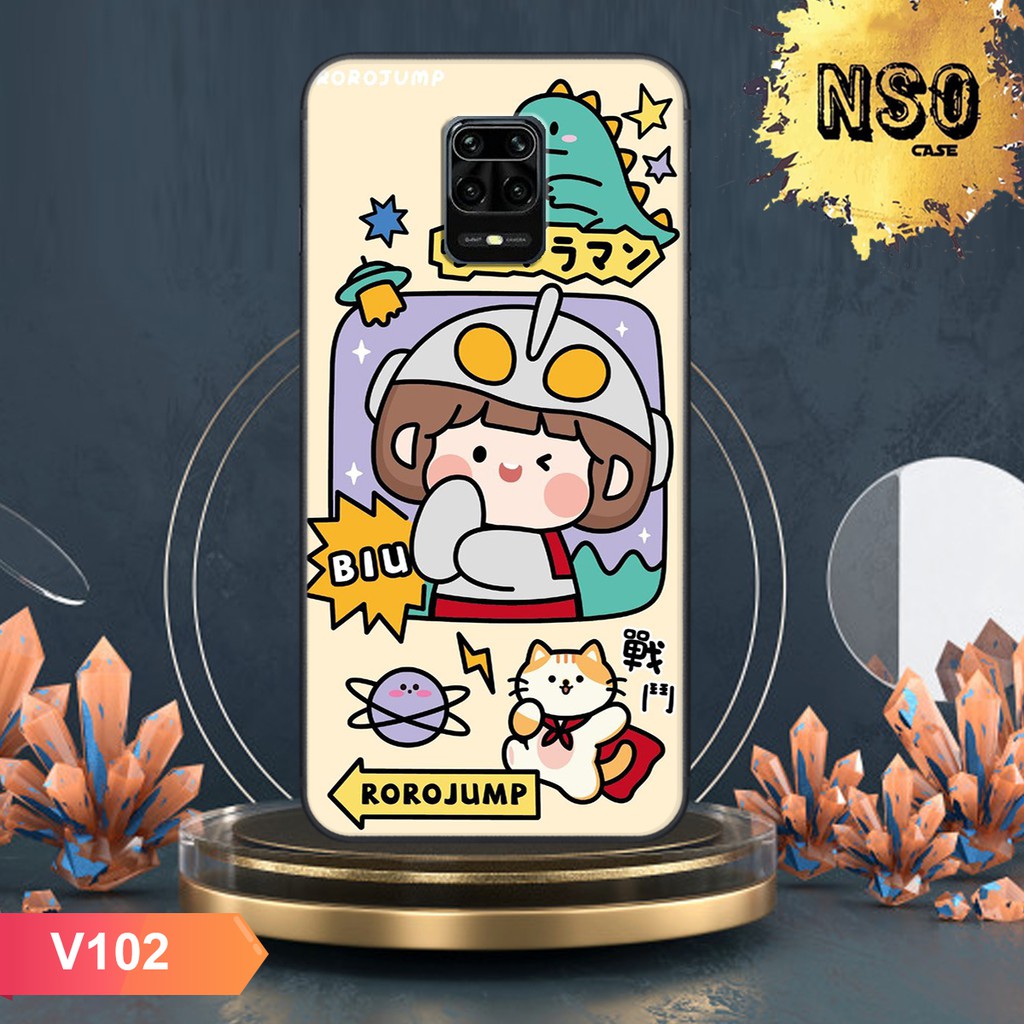 Ốp lưng redmi note 9 - redmi note 9 pro - redmi note 9s In Hình Roro Jump Siêu Cute