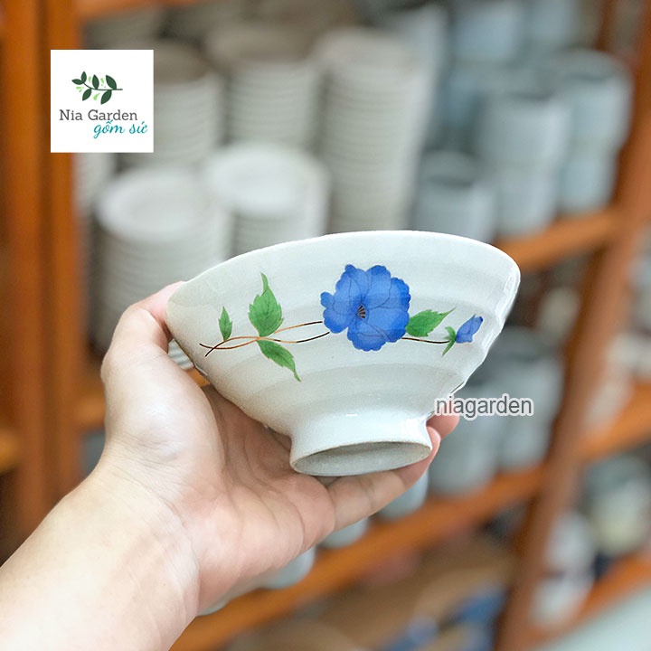 Chén bát ăn cơm gốm sứ hàng nội địa Nhật Bản Nia Gốm Sứ - GS2