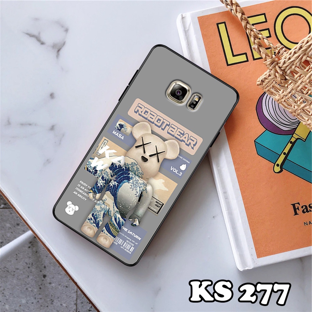 Ốp lưng Samsung S7 - Samsung S7 Edge - Ốp in hình Gấu B.Ŗİ.ÇK - Lưng nhám viền TPU cao cấp