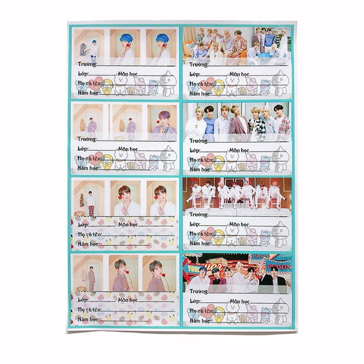 Nhãn vở BTS mẫu mới ALBUM PERSONA - KS3008PK01