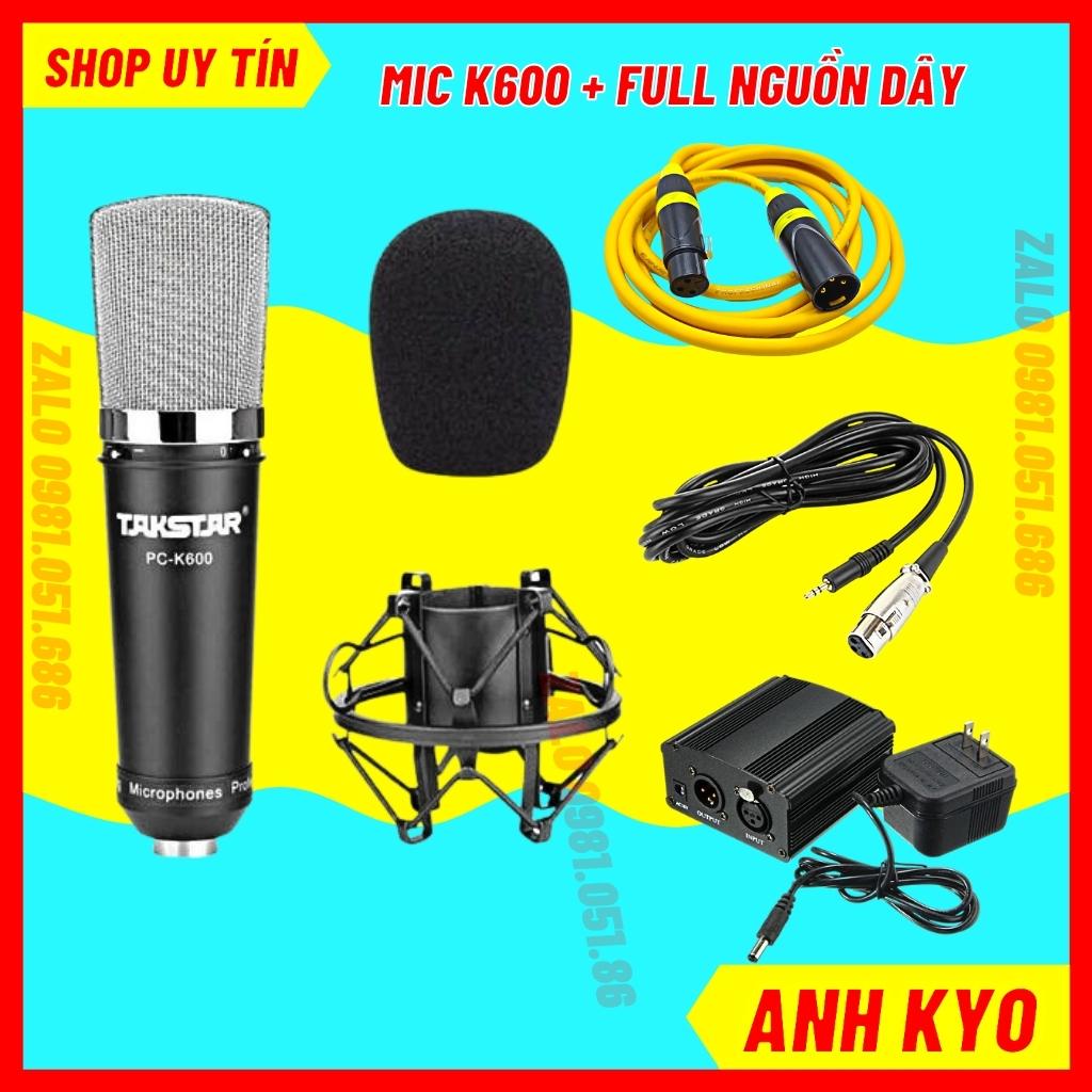 Bộ Mic Thu Âm Hát Livestream Soundcard XOX K10 2020 và Mic TAKSTAR PC K600 Thu Âm Điện Thoại Máy Tính BH 1 Năm