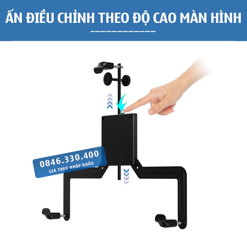 A2 / Bộ Kẹp Màn Hình Máy Tính 17 - 27 - 32 Inch - Bộ Kit Vesa Mount - Dùng Với Giá Treo Màn Hình