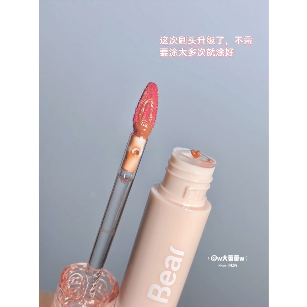 Son Môi Dạng Lỏng PINKBEAR Màu Hồng Gấu Bong Bóng Nhẹ Có Thể Làm Kem Làm Son Môi Thương Hiệu Niche Hàng Mới Về