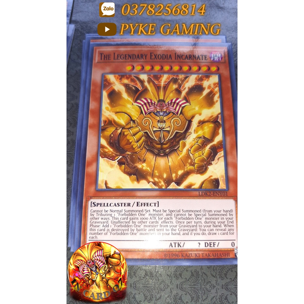 Pack 18 Lá Bài Yugioh  Exodia