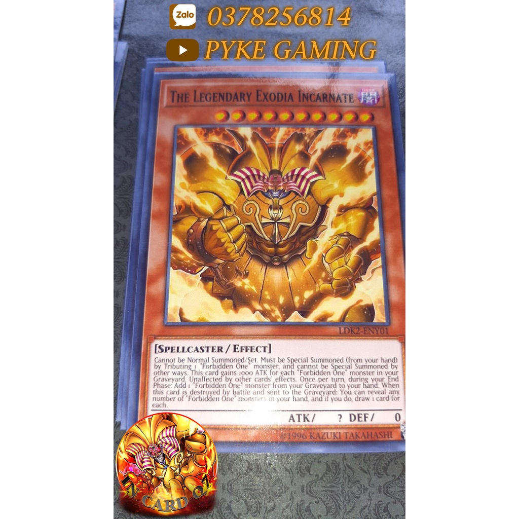 Pack 18 Lá Bài Yugioh  Exodia (Bài in Giấy Bóng Chất Lượng Cao)