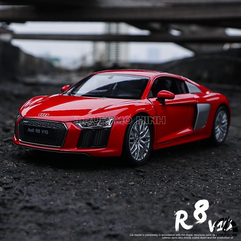 Mô hình xe Audi R8 V10 1:24 Welly