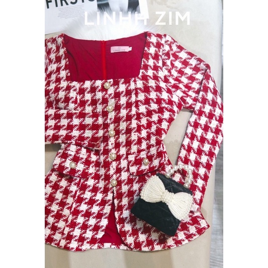 ÁO DẠ ĐỎ ÉN -LINHH ZIM