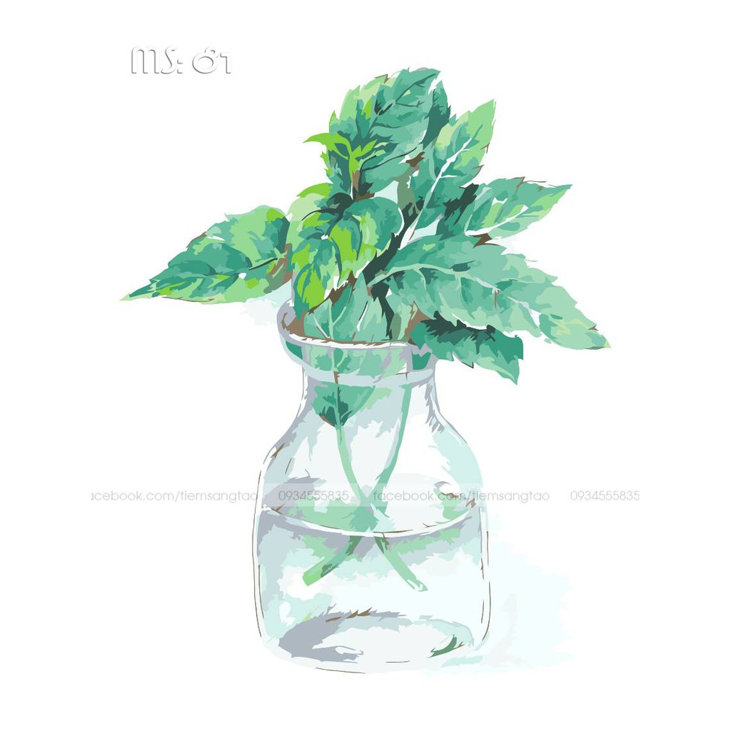 Tranh sơn dầu số hóa tự tô Tinh Khôi - Có Khung