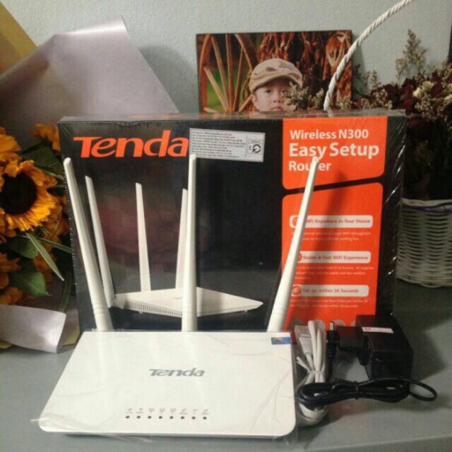 Phát WIFI TENDA F3 ( hàng hiệu), 3 ANGTEN tốc độ 300MBPS
