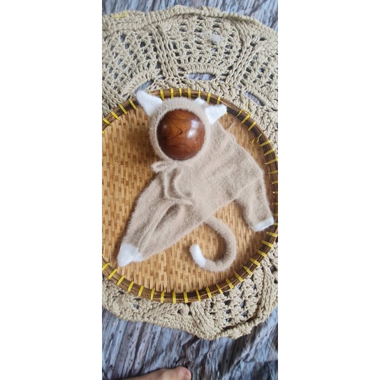 Bộ mèo len sơ sinh
