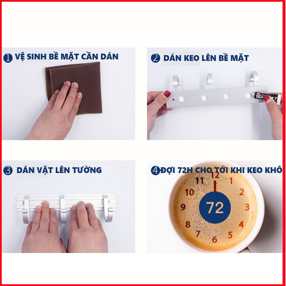 Keo dán INOX Sealant Fix - Keo dán kệ nhà tắm - kệ nhà bếp - Keo dán mọi bề mặt tường, gạch, gỗ đa năng