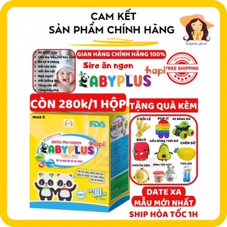 Siro babyplus, siro ăn ngon babyplus hộp 30 gói, siro cho bé biếng ăn, táo bón