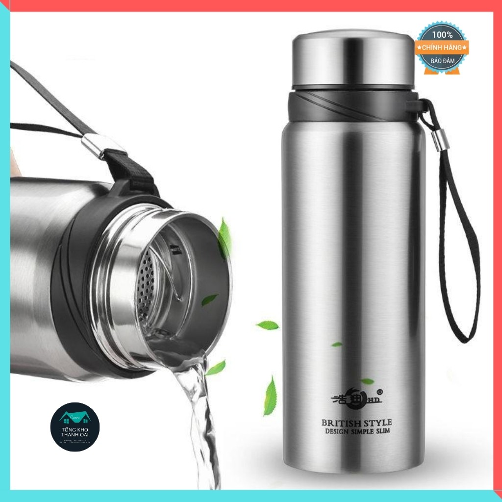 Bình Giữ Nhiệt Inox 304 Có Nắp Lọc Trà Size  750ml,1000ml,1100ml,1200ml ( Thép không gỉ )